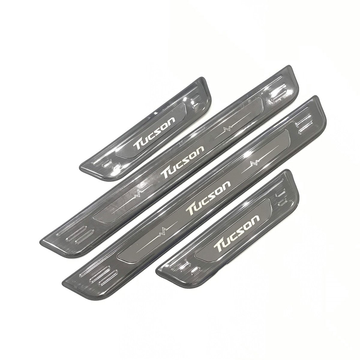 Bộ Nẹp Bước Chân Trong Ngoài Mạ Titan Cao Cấp Dành Cho Ô Tô Tucson 2016-2019