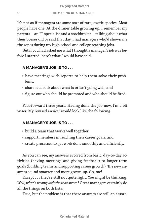 The Making Of A Manager: What To Do When Everyone Looks To You