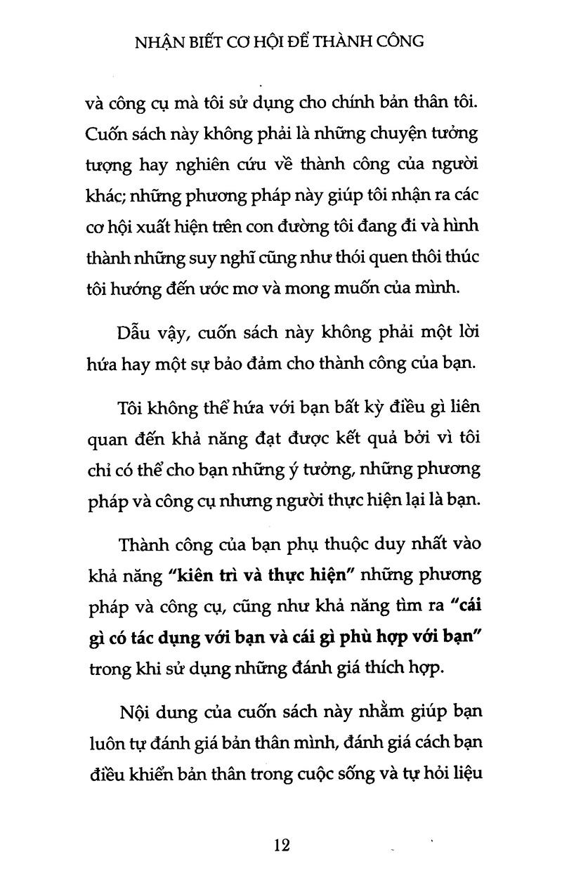 Nhận Biết Cơ Hội Để Thành Công