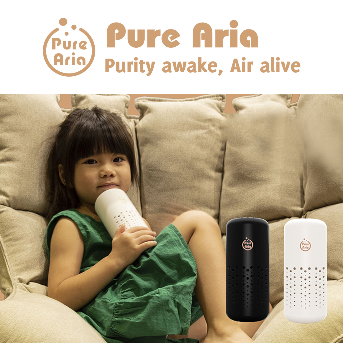 Máy Lọc Không Khí AIR-Q Pure Aria Q58-1 Màu Đen
