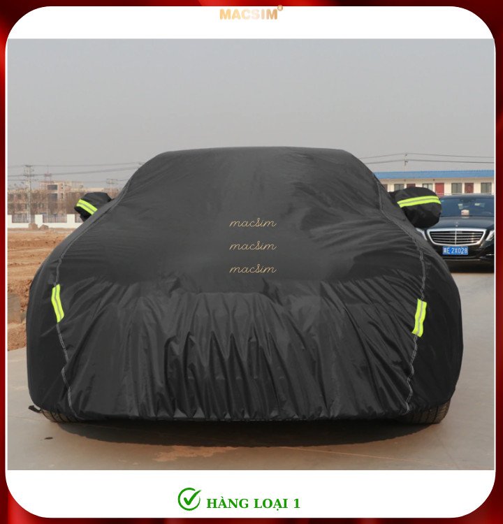Bạt phủ ô tô thương hiệu MACSIM dành cho Honda Civic - màu đen - bạt phủ trong nhà và ngoài trời