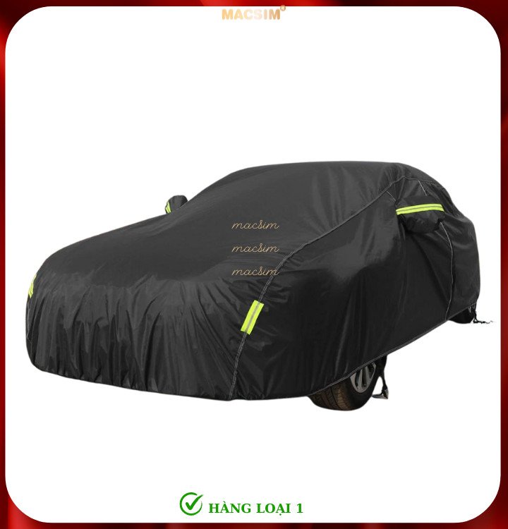 Bạt phủ ô tô Volkswagen Teramont nhãn hiệu Macsim sử dụng trong nhà và ngoài trời chất liệu Polyester - màu đen