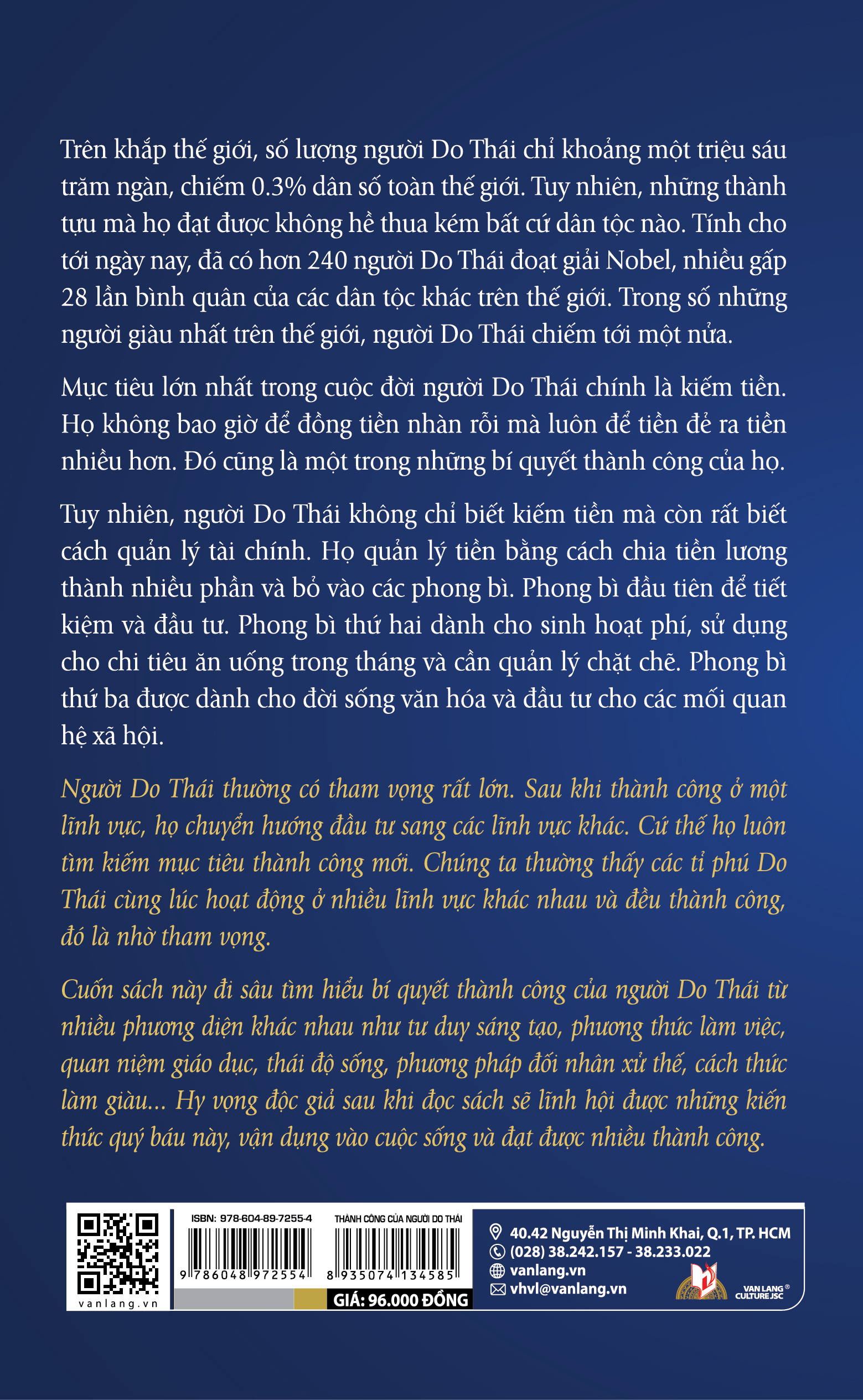 Thành Công Của Người Do Thái - Tái Bản - Vanlangbooks