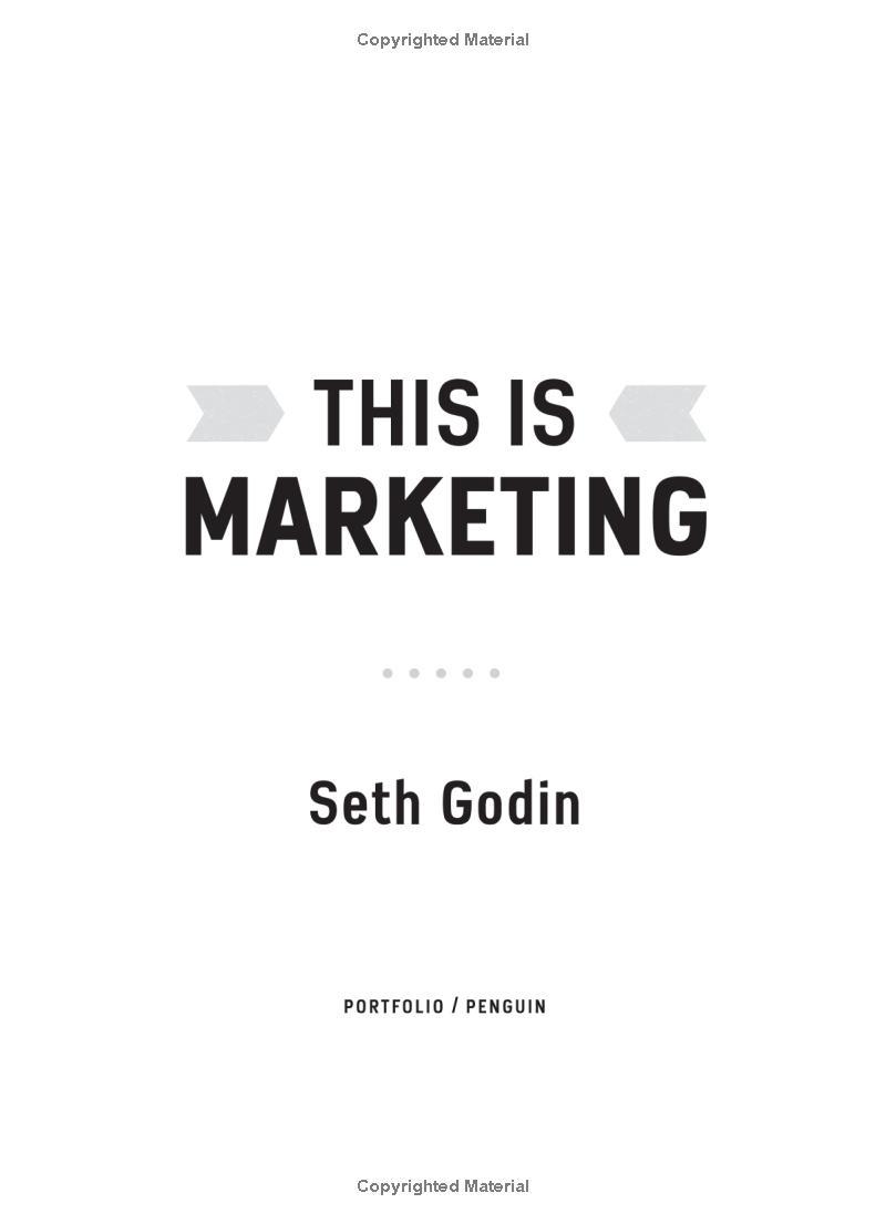 This Is Marketing : You Can