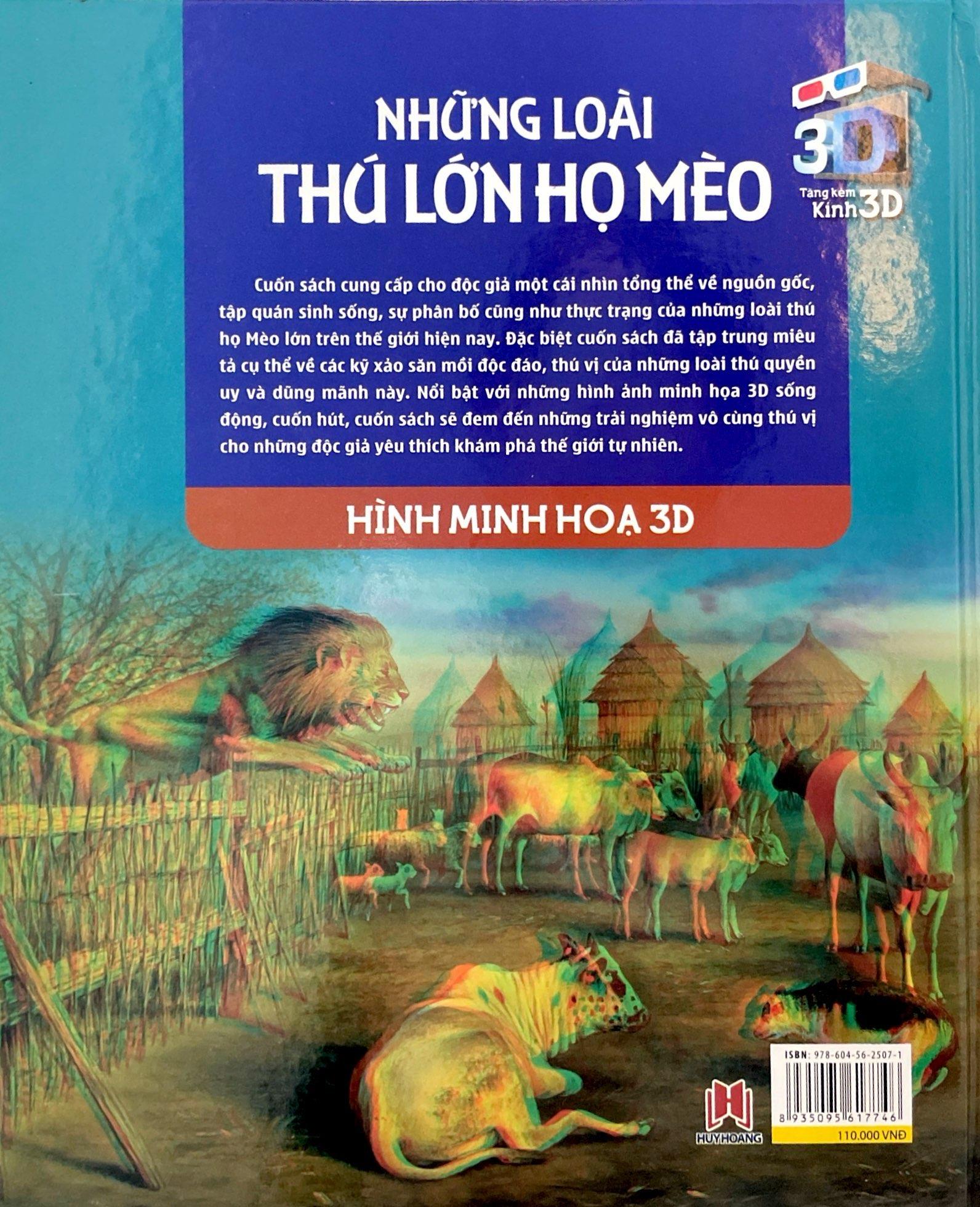 Sách 3D: Những Loài Thú Lớn Họ Mèo