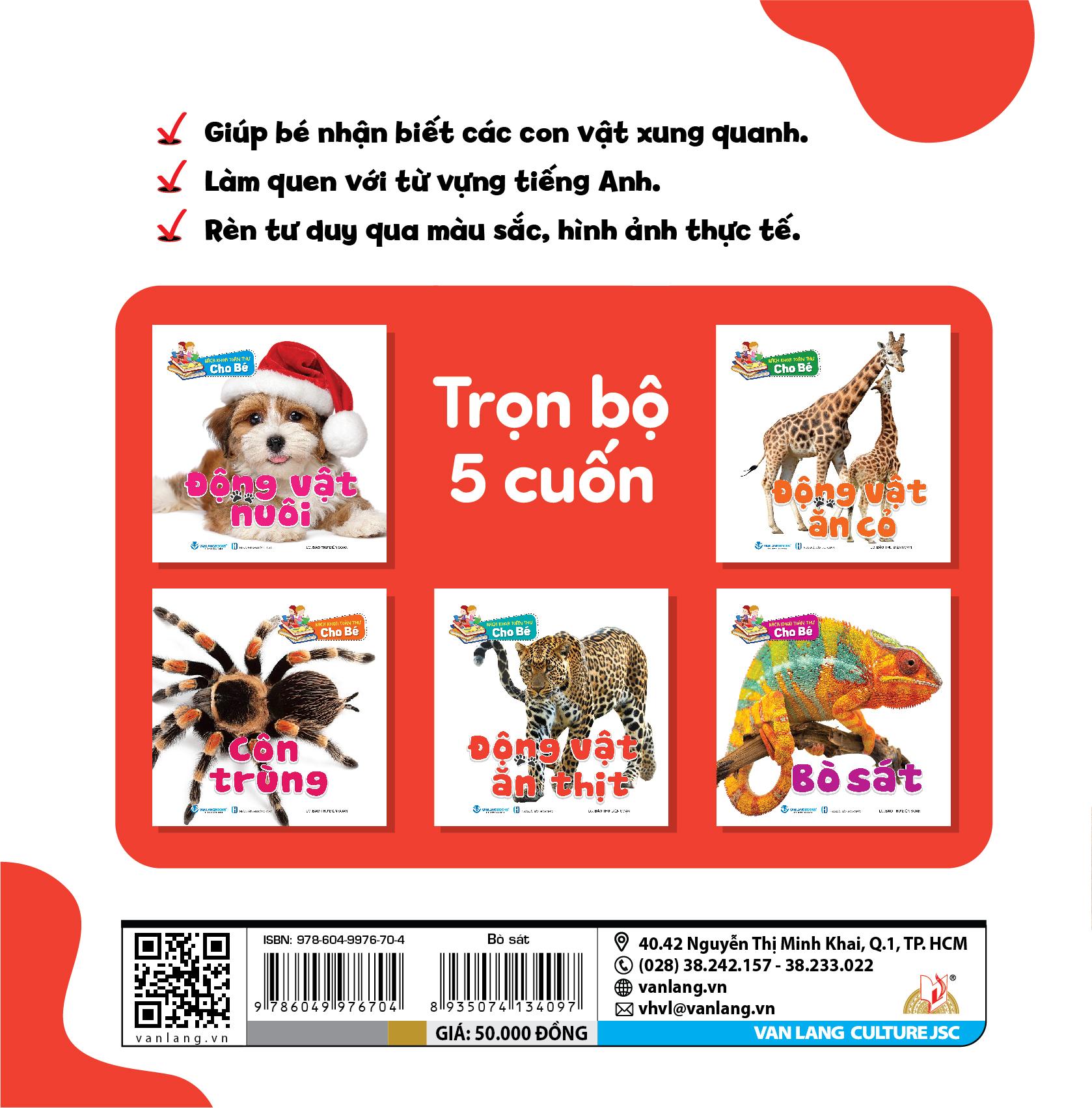 Bách Khoa Toàn Thư Cho Bé - Động Vật Nuôi (Bộ 5C) - Tái Bản