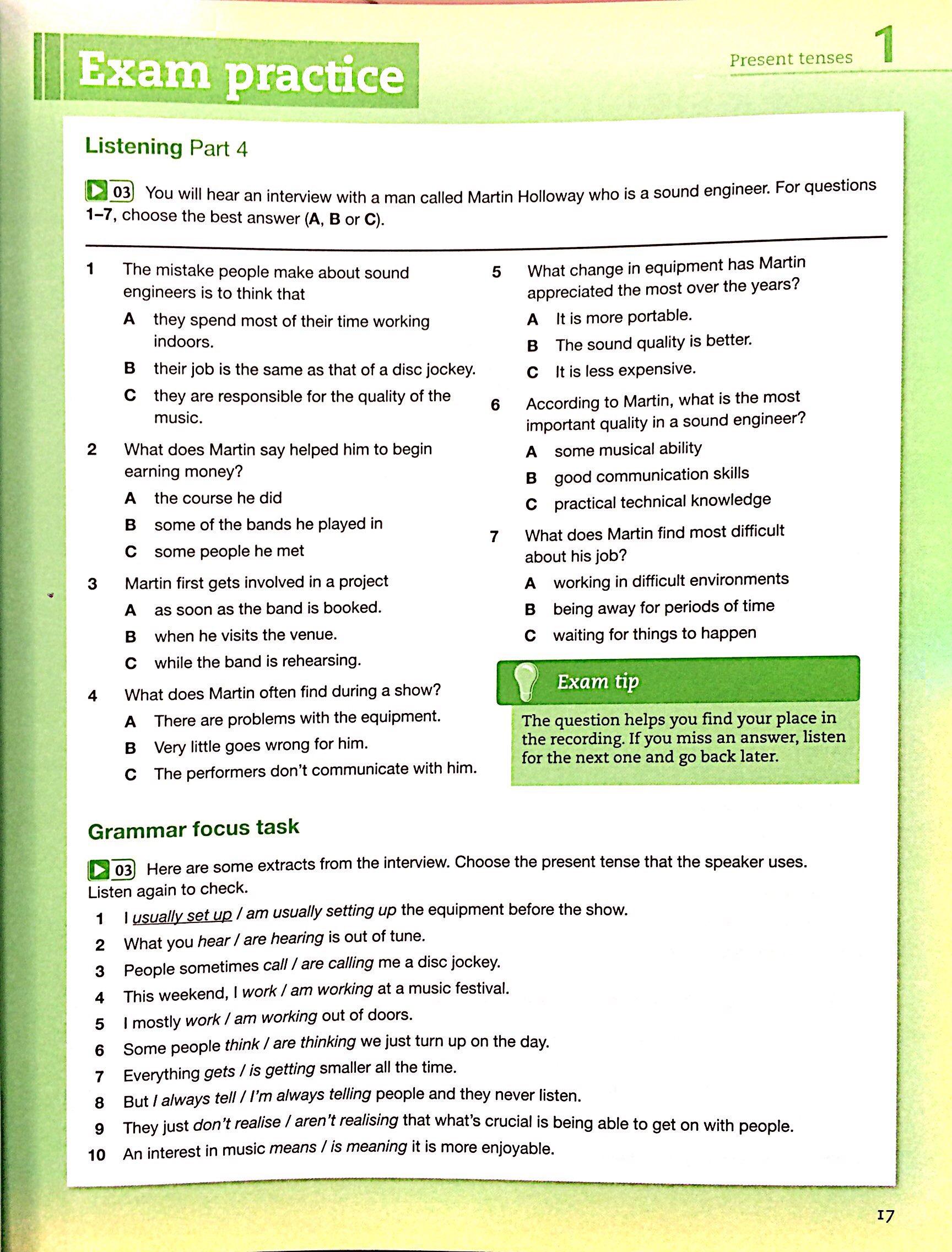 Grammar and Vocabulary for First and First for Schools Book with Answers and Audio