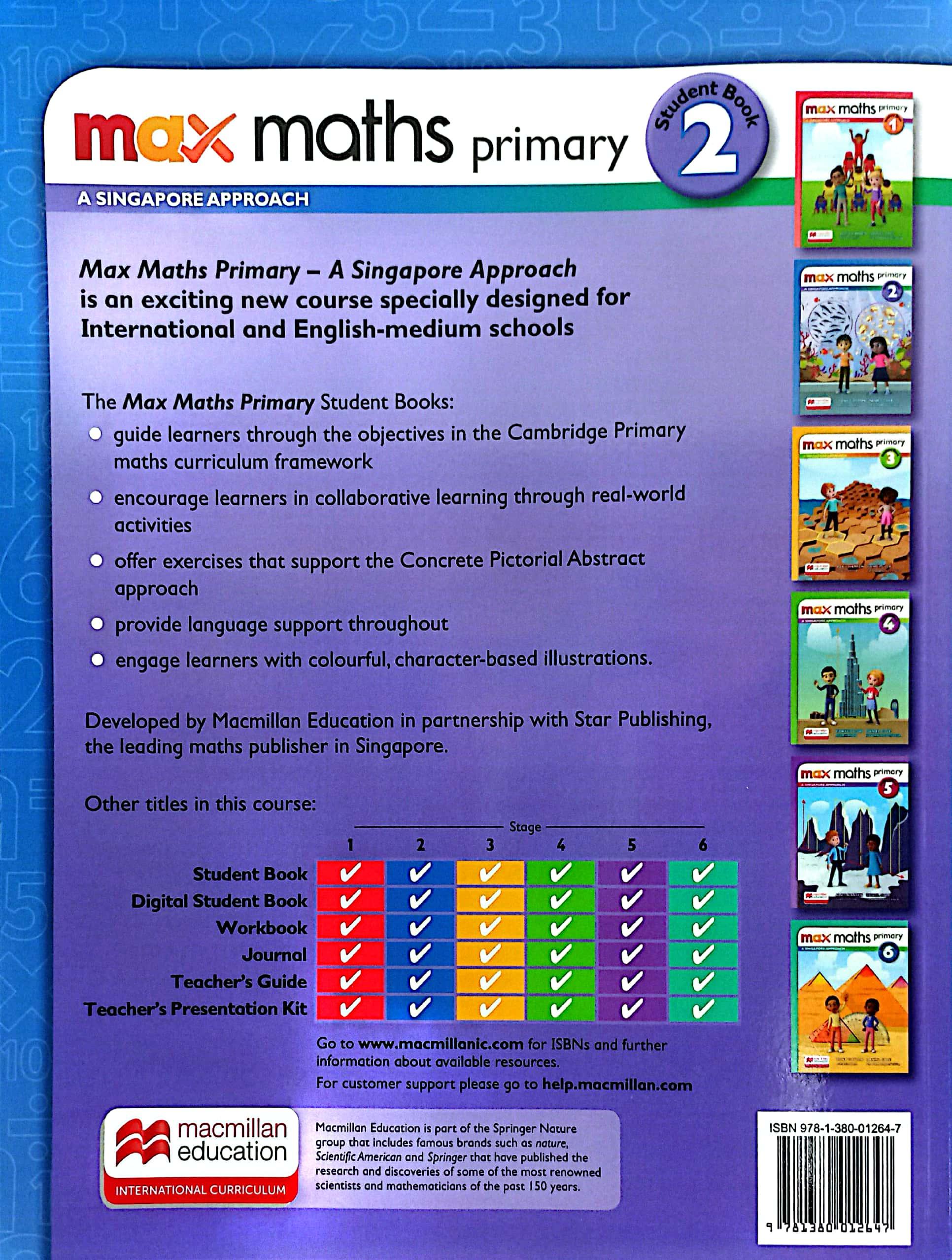 Max Maths Primary A Singapore Approach Grade 2 Student Book