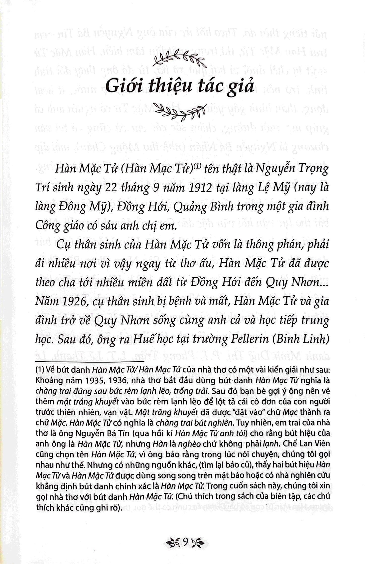 Thơ Hàn Mặc Tử - Văn Học Trong Nhà Trường