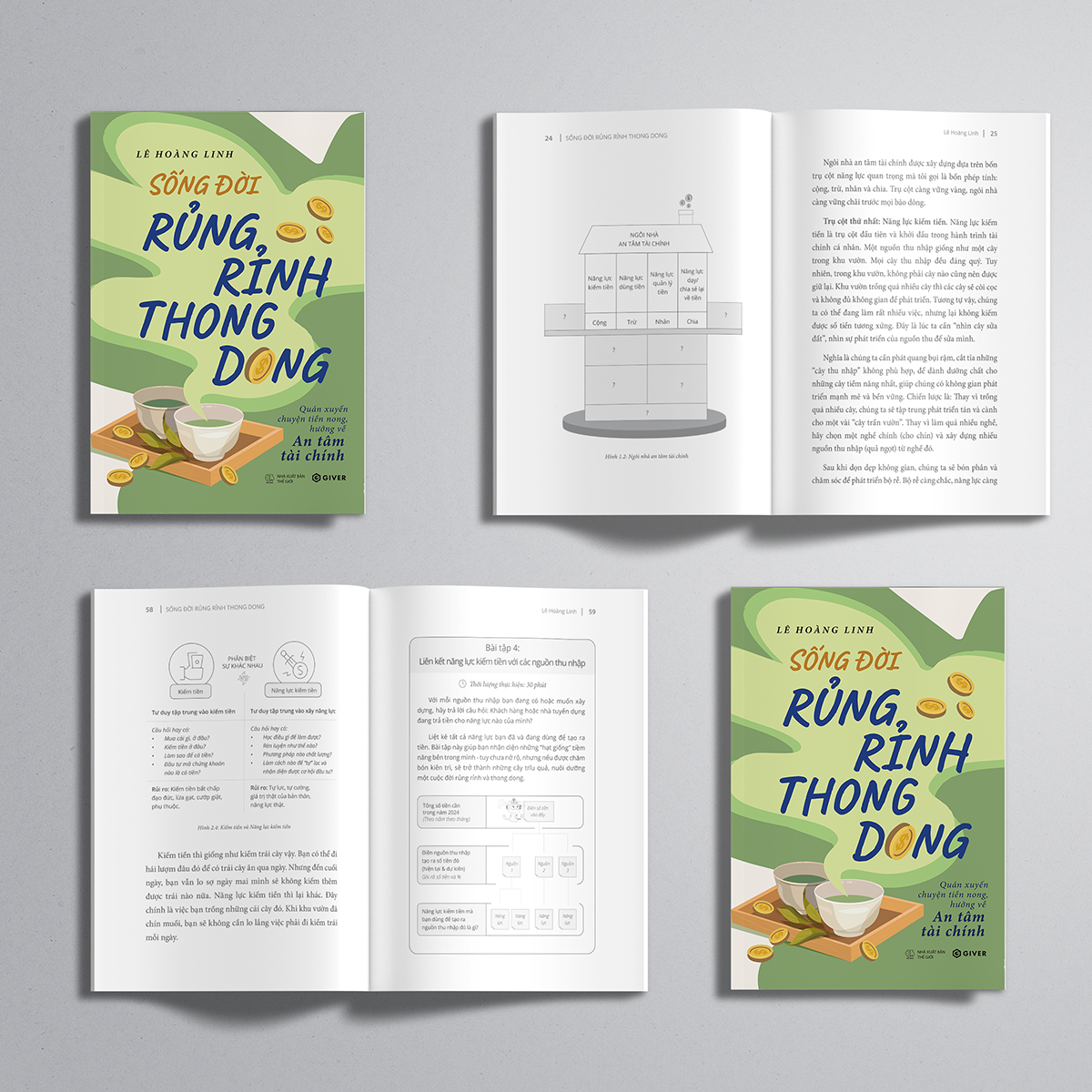 Sách - Sống Đời Rủng Rỉnh Thong Dong - Quán Xuyến Chuyện Tiền Nong, Hướng Về An Tâm Tài Chính