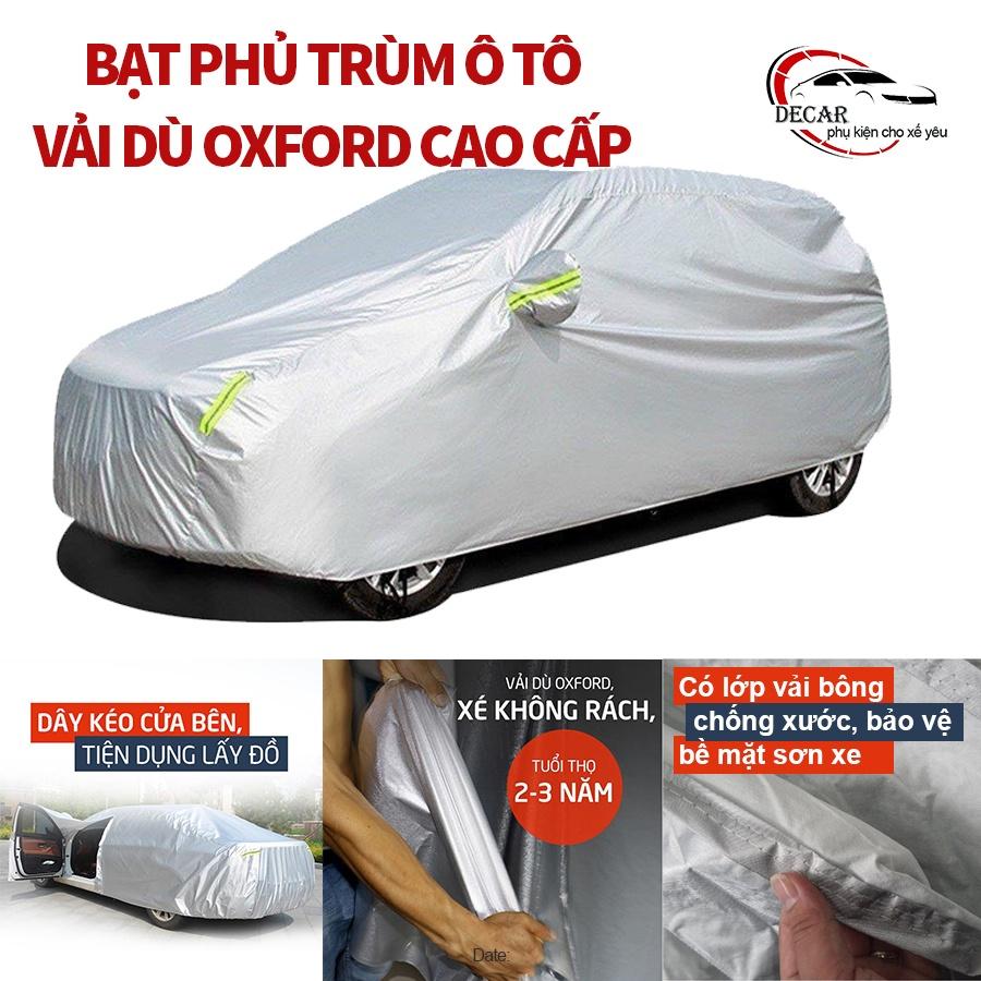 Bạt che nắng mưa bảo vệ xe ô tô Honda City, bạt vải dù Oxford cao cấp bạc che ô tô 5 chỗ xe hơi 3 lớp thông minh