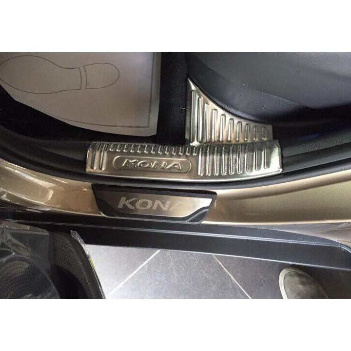Ốp bậc Inox Dành Cho Xe Hyundai Kona 2018 2019 2020 2021