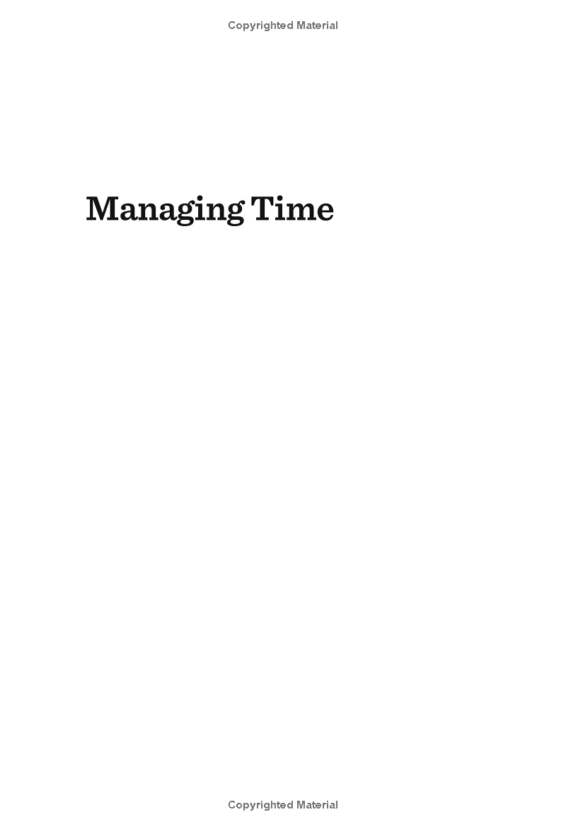 Harvard Business Review 20 Minute Manager Series Managing Time