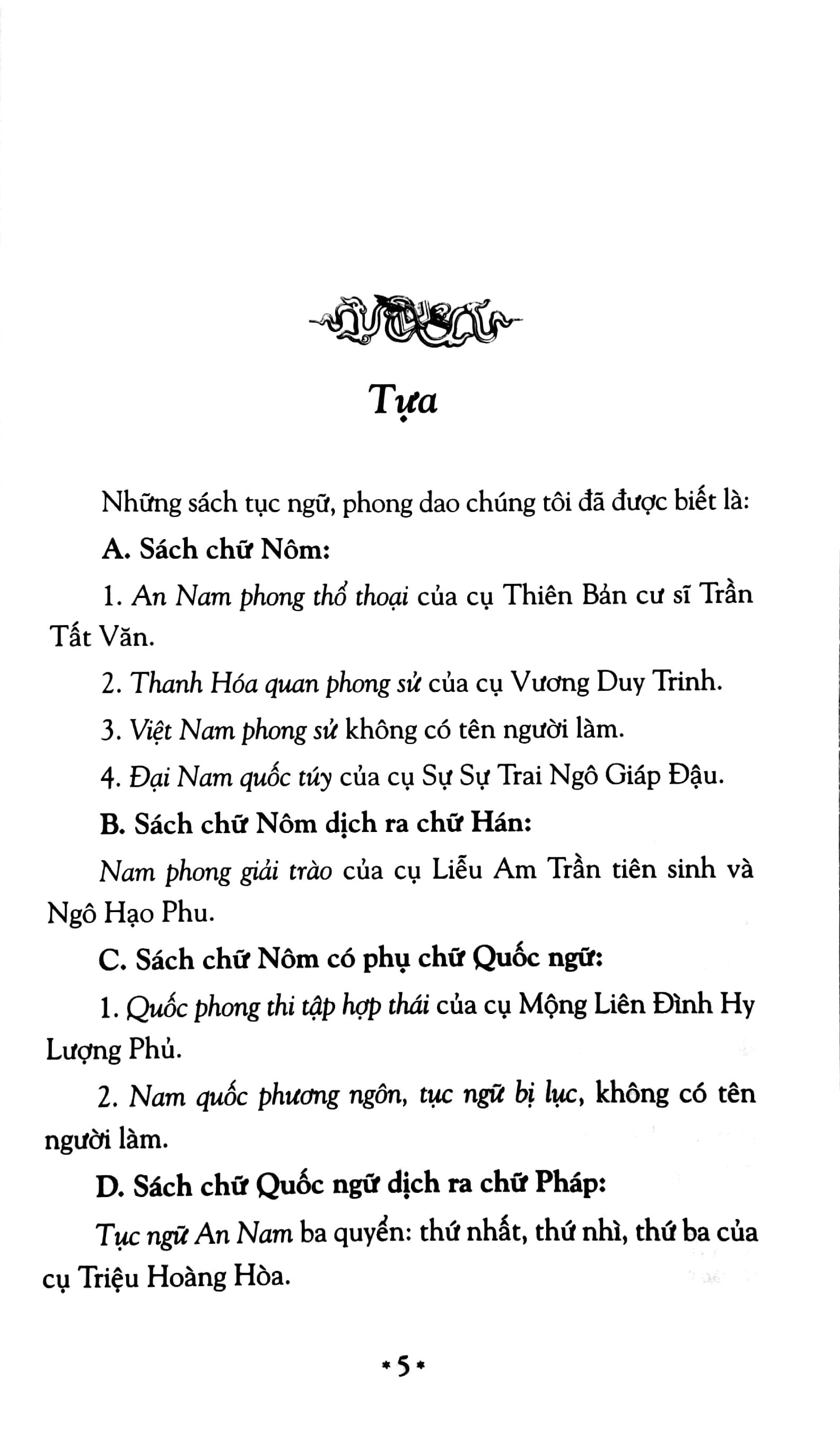 Tục Ngữ Phong Dao - Tập 1