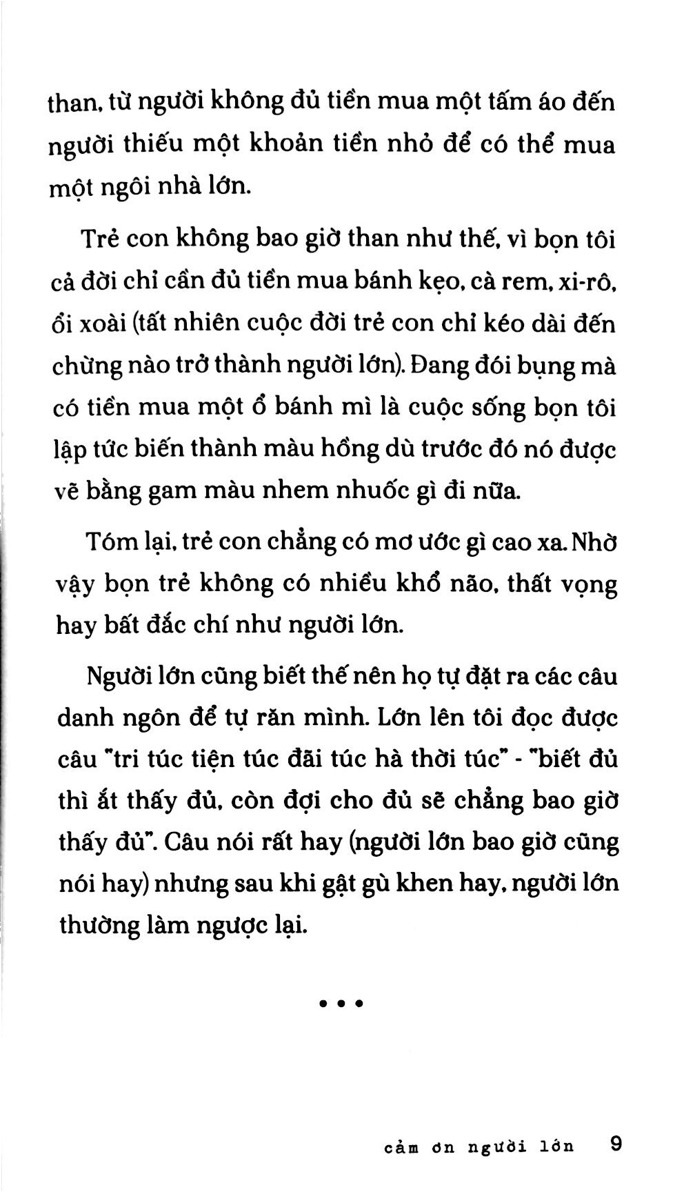 Cảm Ơn Người Lớn (Đ)
