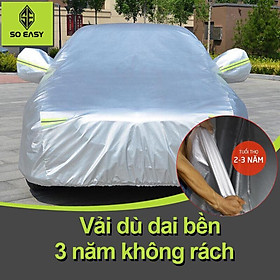 Bạt Phủ xe Ô Tô Mitsubishi Xpander Chỗ Vải Dù OXFORD Siêu Bền, Bạt Trùm Xe Hơi Chống Nắng Mưa Bảo Vệ Xe