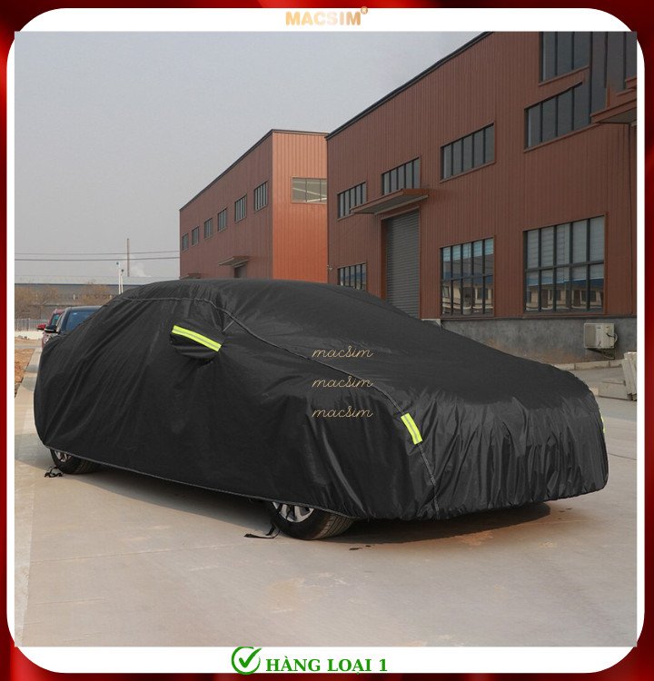 Bạt phủ ô tô bán tải Isuzu D-Max nhãn hiệu Macsim sử dụng trong nhà và ngoài trời chất liệu Polyester - màu đen