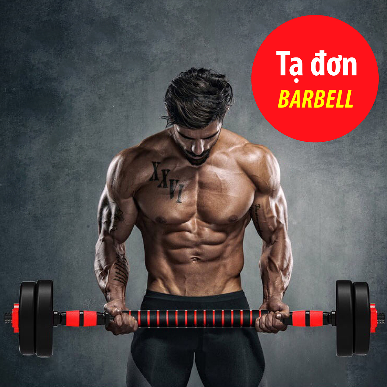 Tạ tập tay đẩy kết hợp, tạ nam nữ tập gym tập thon tay Giá tốt Hàng Chuẩn(Chọn Lực Nặng Của Tạ 20kg ,30kg, 40kg Tùy chọn)