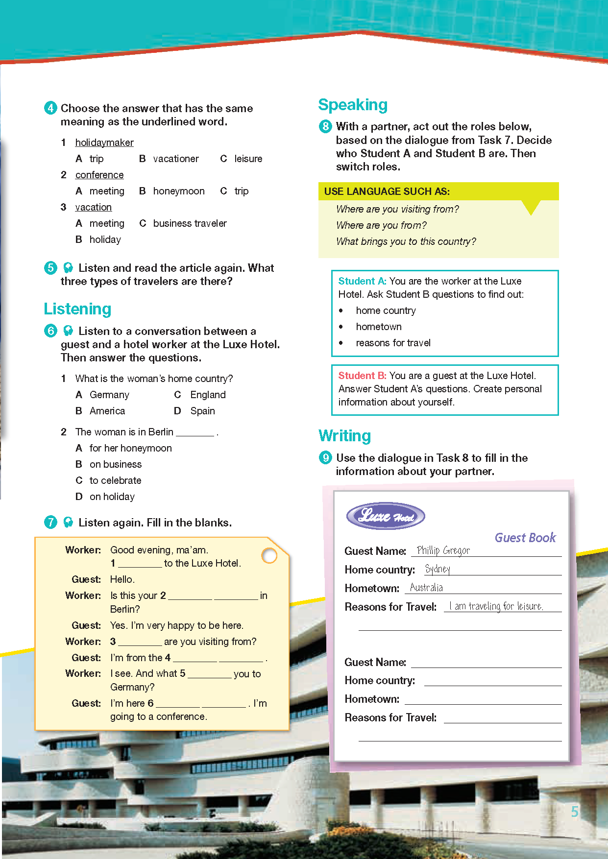 Career Paths Tourism (Esp) Student