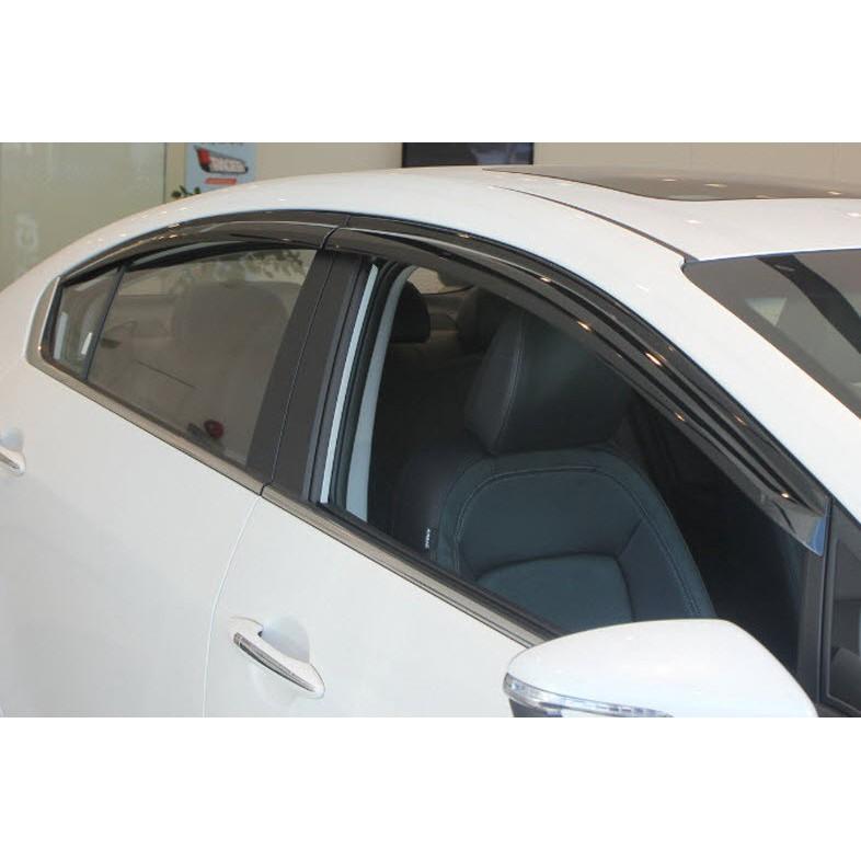Bộ vè che mưa đen xe dành cho Kia Cerato 2015-2018 chất liệu DÀY và BỀN