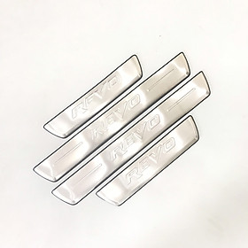  Bộ Ốp bậc, Nẹp bước chân INOX dành cho xe Toyota Hilux Revo - Bên ngoài