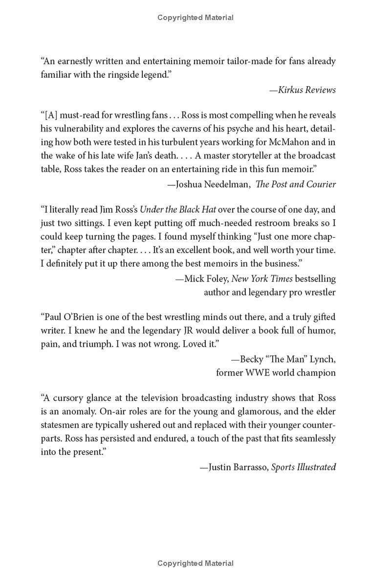 Under The Black Hat: My Life In The WWE And Beyond