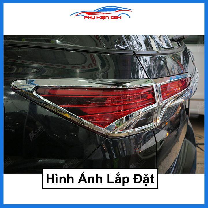 Ốp viền đèn pha hậu mạ crom Fortuner 2012-2016, 2017-2019, 2021-2022 chống trầy trang trí bảo vệ xe