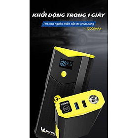 Bộ kích bình ô tô 750A - 1500A chuyên dụng có đèn pin Michelin 4165M
