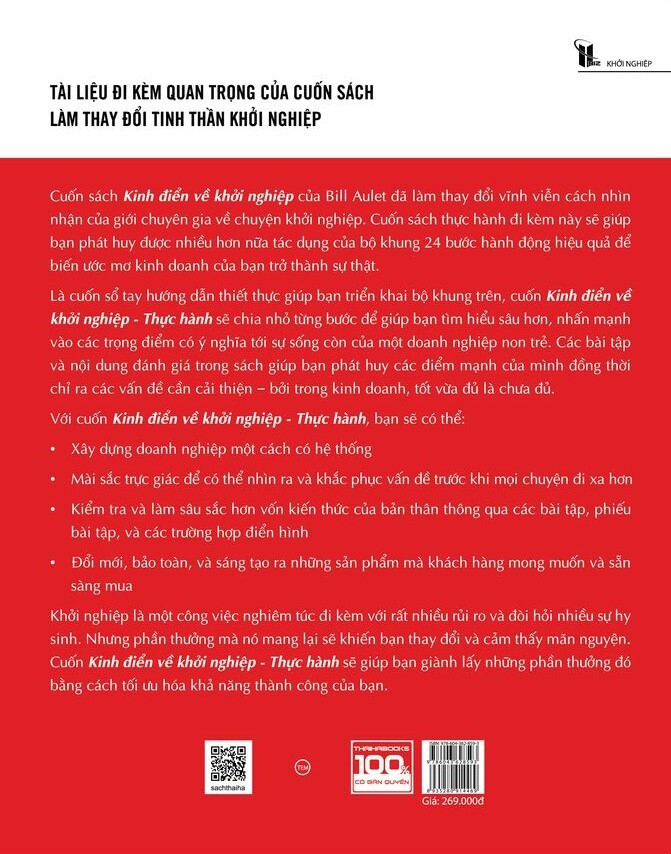Kinh Điển Về Khởi Nghiệp - Thực Hành - Bill Aulet - Giang Lâm, Ngọc Ny dịch - (bìa mềm)