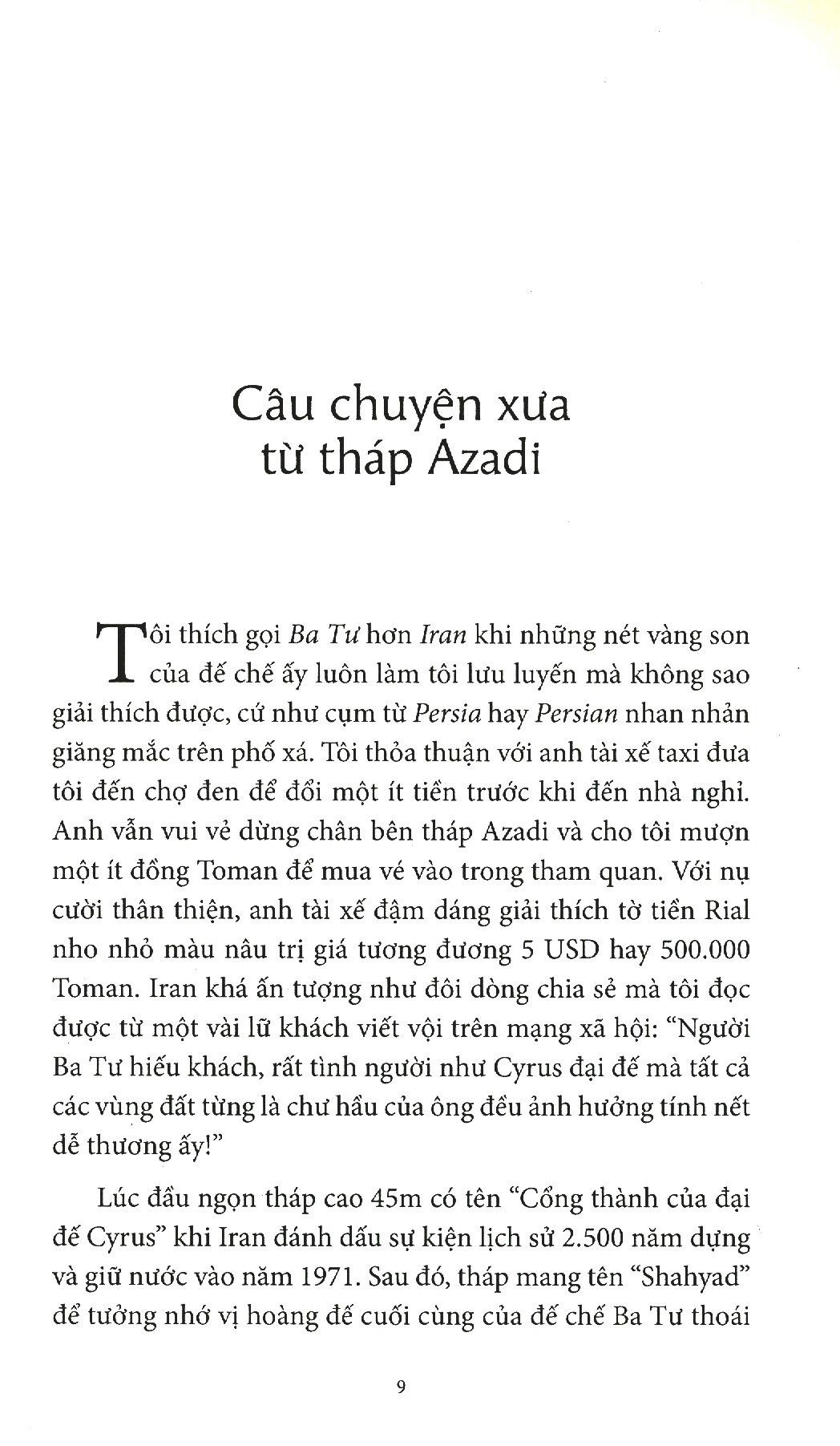 Vàng Son Một Thuở Ba Tư - Tập Du Ký