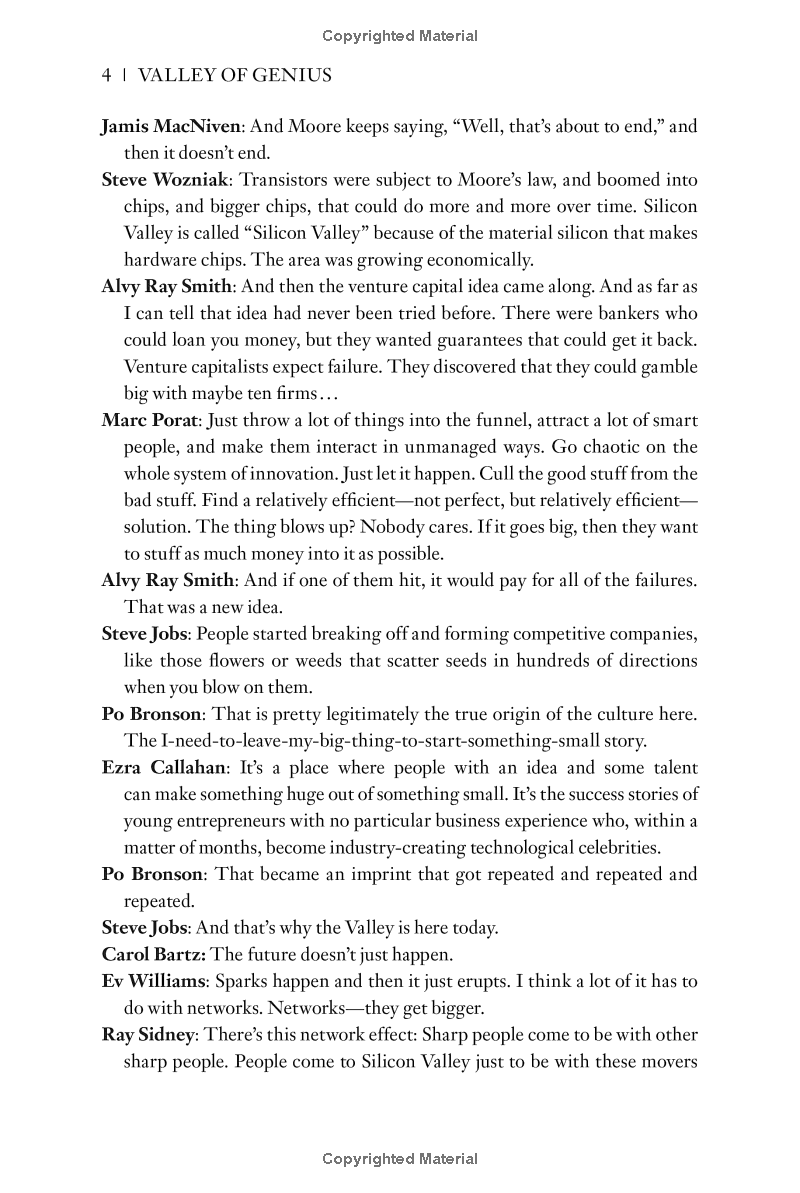 Valley Of Genius: The Uncensored History Of Silicon Valley, As Told By The Hackers, Founders, And Freaks Who Made It Boom