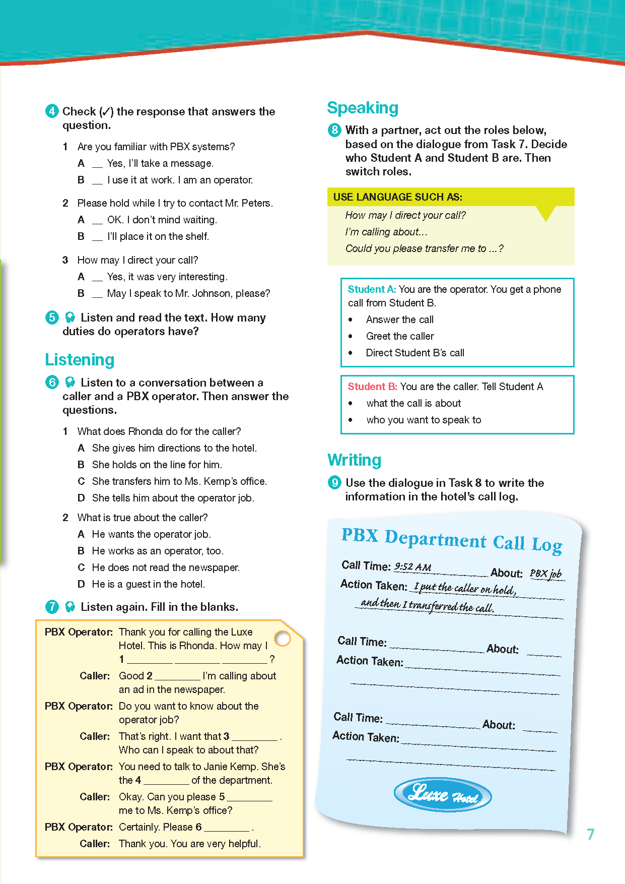 Career Paths Tourism (Esp) Student