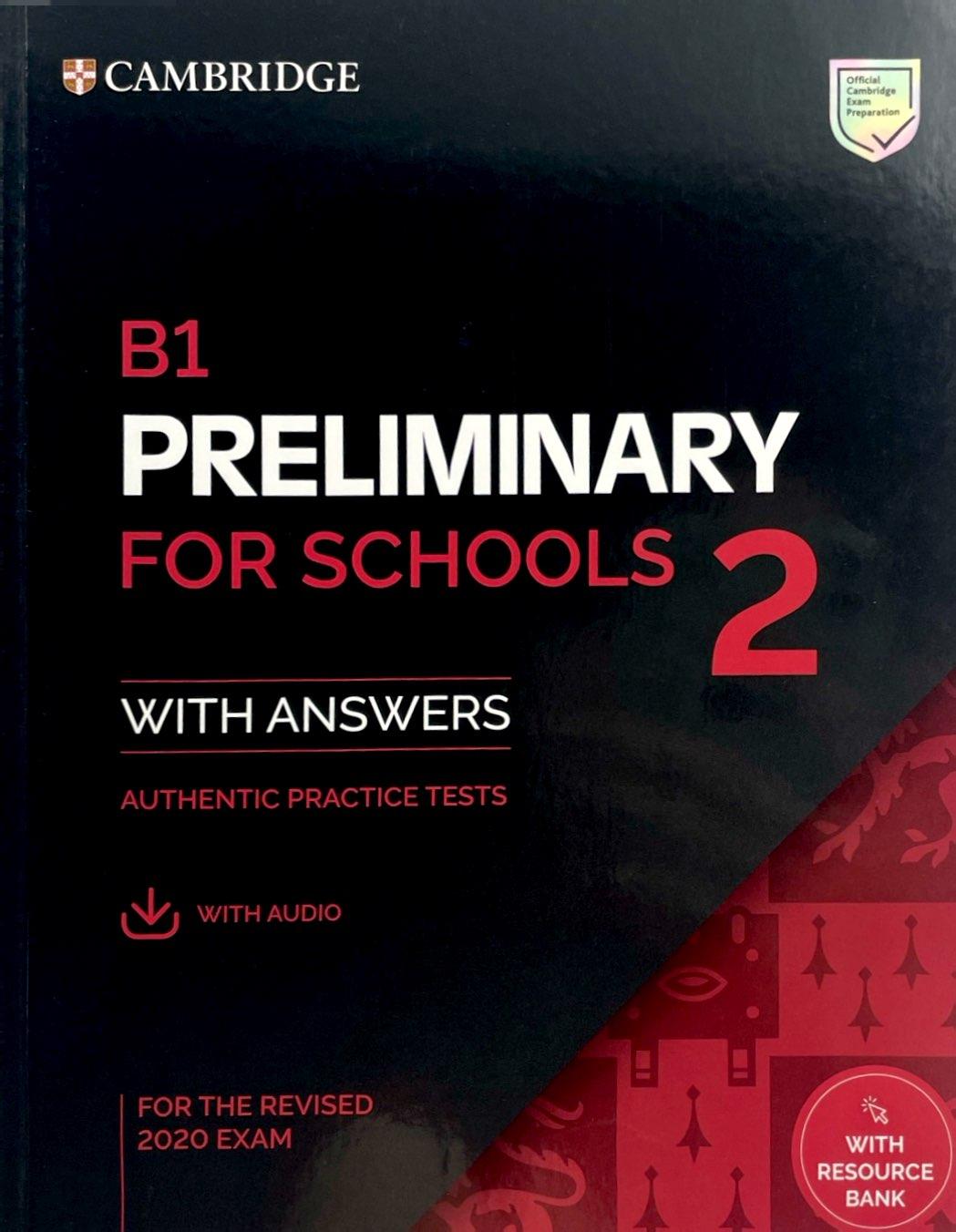 B1 Preliminary for Schools 2 Student