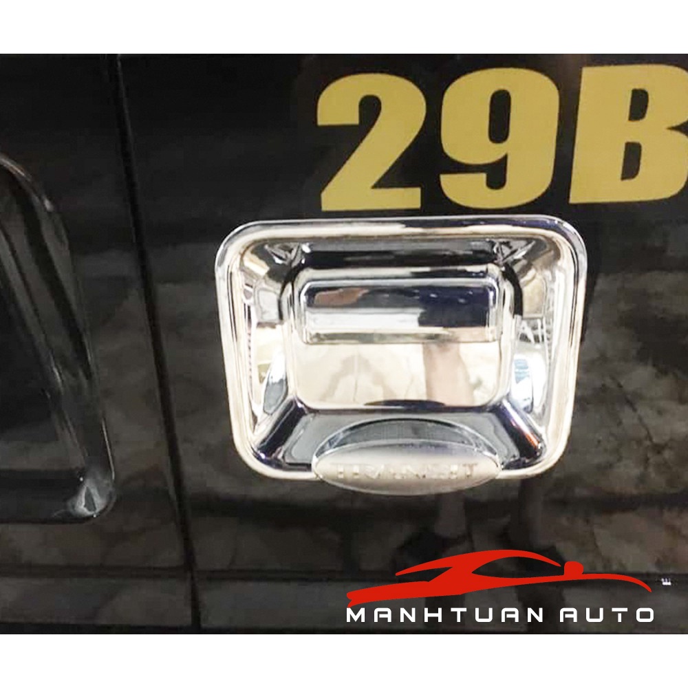 Bộ ốp tay nắm, hõm cửa xe Ford Transit 2014-2019 mạ crom cao cấp