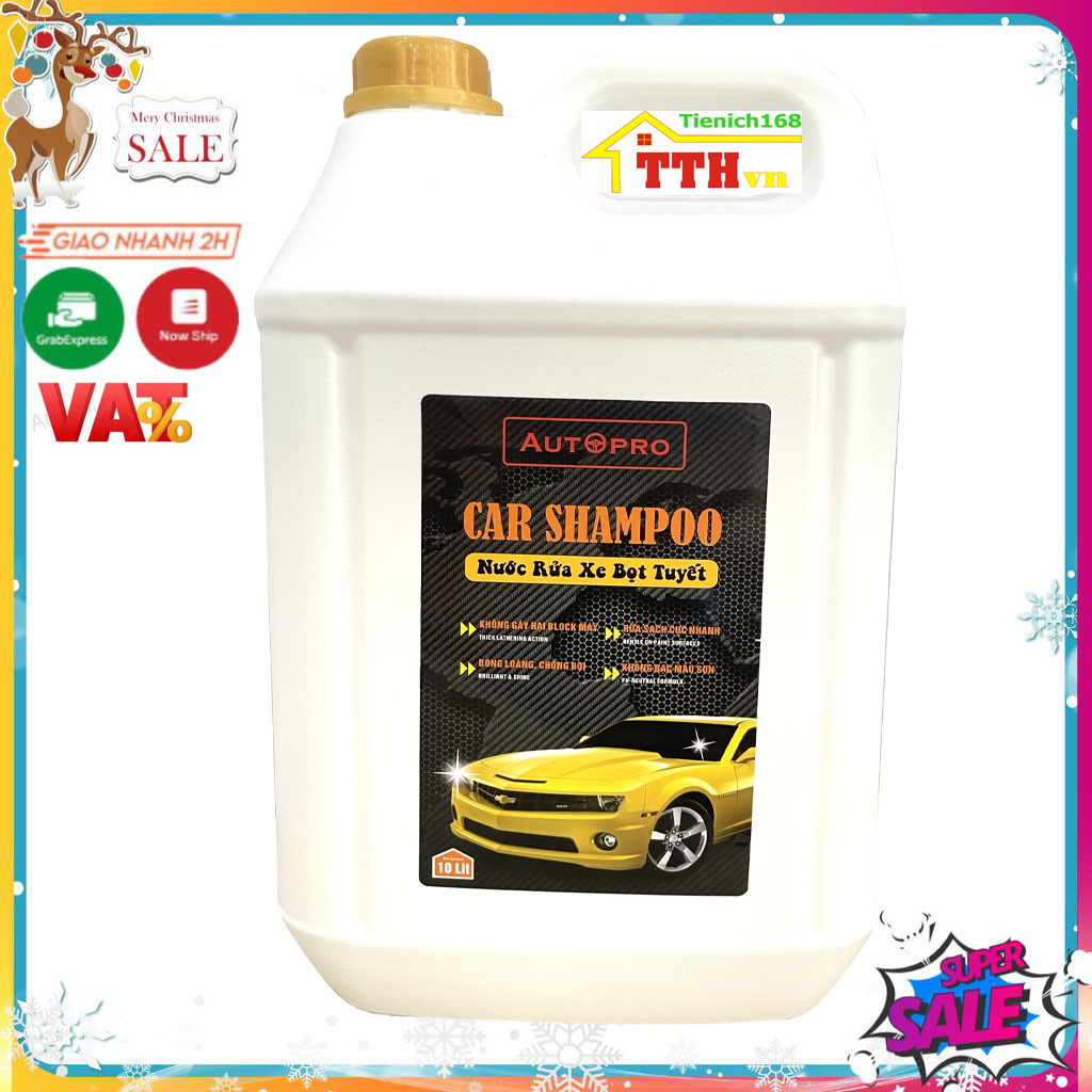 Nước rửa xe bọt tuyết Car Shampoo 5 lít cho ô tô xe máy