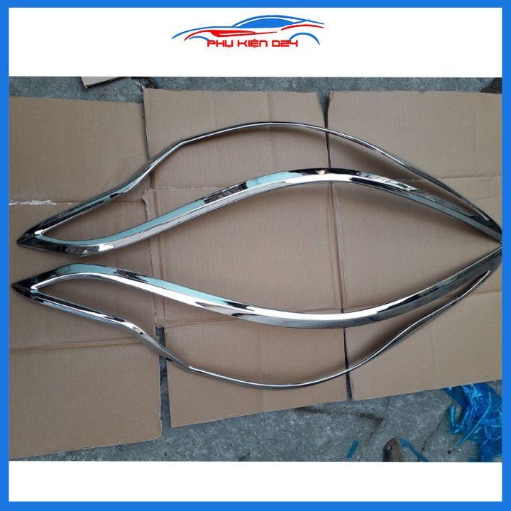 Ốp viền đèn pha hậu mạ crom Fortuner 2012-2016, 2017-2019, 2021-2022 chống trầy trang trí bảo vệ xe