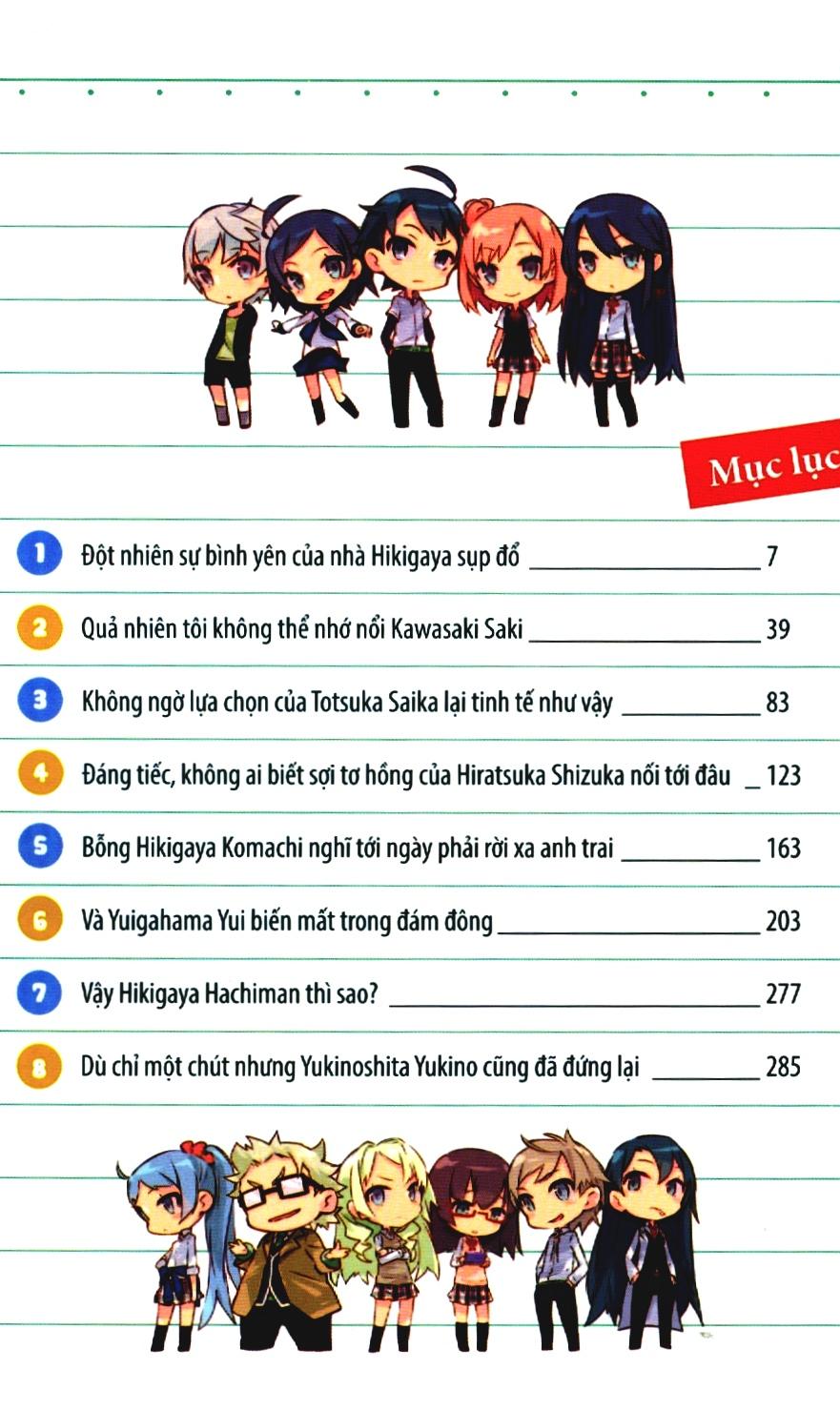 Chuyện Tình Thanh Xuân Bi Hài Của Tôi Quả Nhiên Là Sai Lầm 5