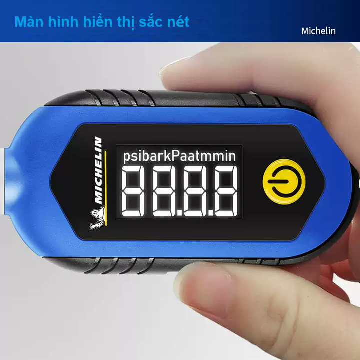 Đồng hồ đo áp suất lốp điện tử Michelin M2209, màn hình LCD 1 inch, đơn vị đo Psi, Kpa, Bar, At (Kg/cm2) - Hàng Chính Hãng