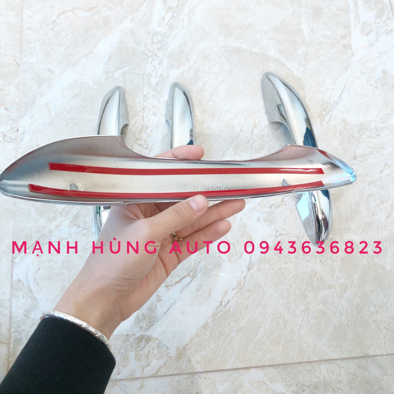 Ốp tay hõm cửa xe HUYNDAI I10 2021 - mạ Crom