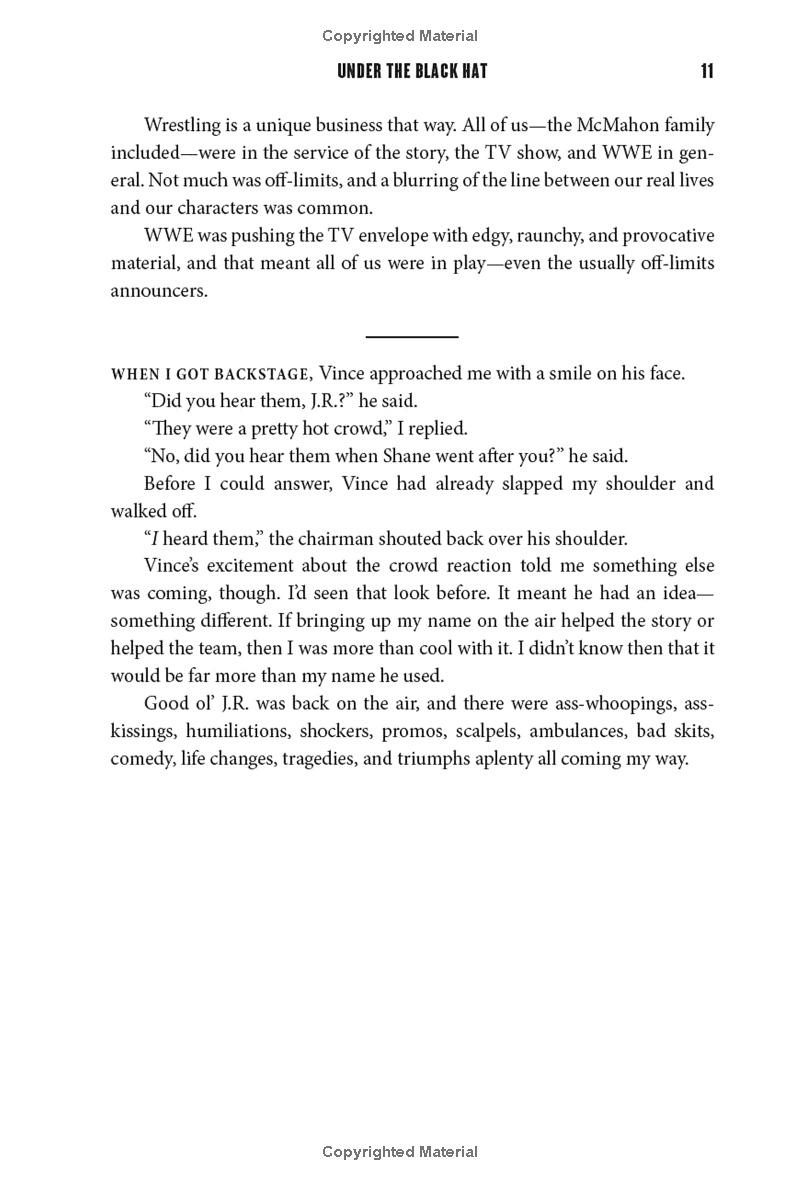 Under The Black Hat: My Life In The WWE And Beyond