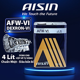 Nhớt Hộp Số Tự Động AISIN AFW-VI Dexron VI 4 Lít ATFDVI4S - Nhập Khẩu Chính Hãng