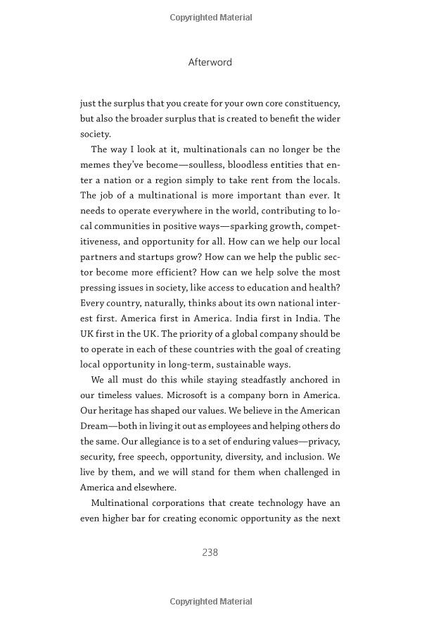 HIT REFRESH: THE QUEST TO REDISCOVER MICROSOFT’S SOUL AND IMAGINE A BETTER FUTURE FOR EVERYONE