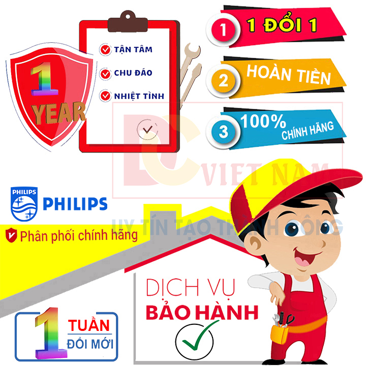 Bóng đèn pha Led siêu sáng 6000K nhãn hiệu Philips H8/H11/H16 - Hàng Nhập Khẩu