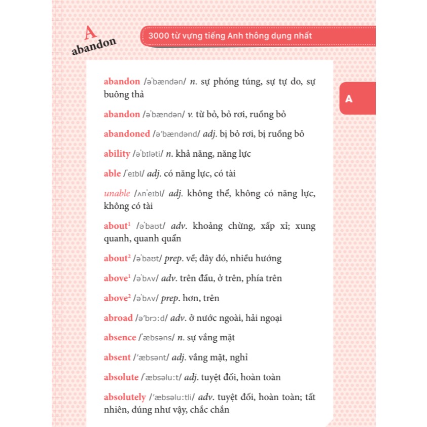 Sách - 3000 Từ Vựng Tiếng Anh Thông Dụng Nhất - Mcbooks
