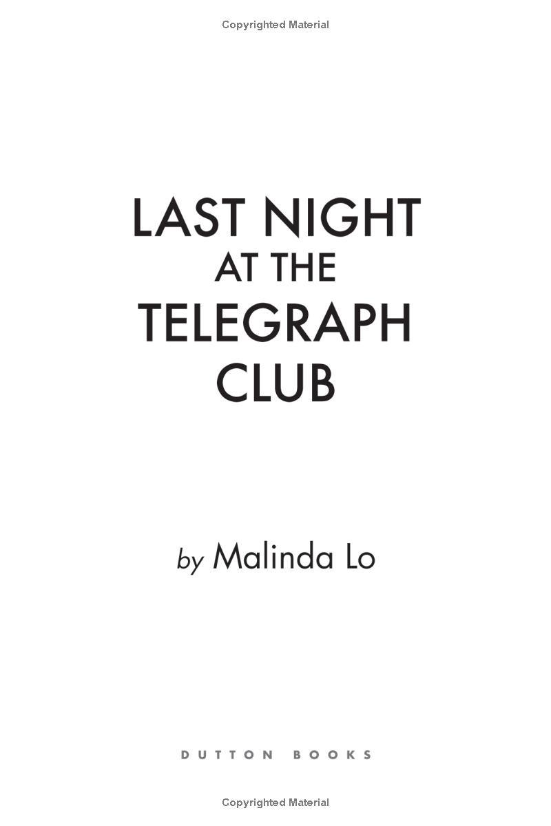 Last Night At The Telegraph Club