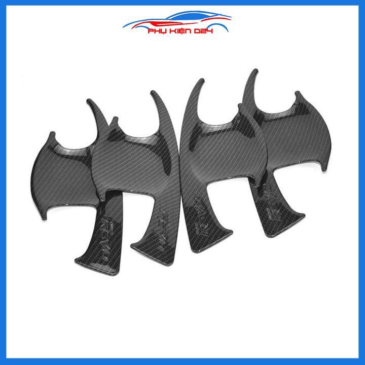 Ốp hõm cửa Hilux Revo 2019-2020-2021 vân cacbon chống trầy trang trí xe