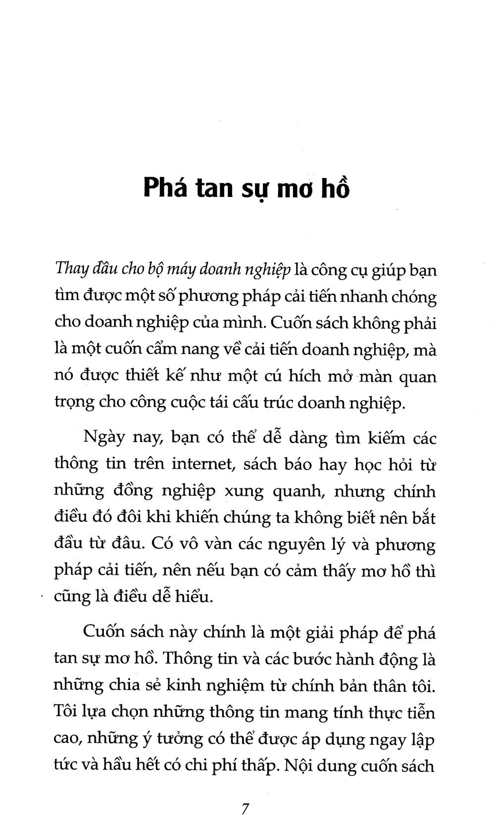 Thay Dầu Cho Bộ Máy Doanh Nghiệp