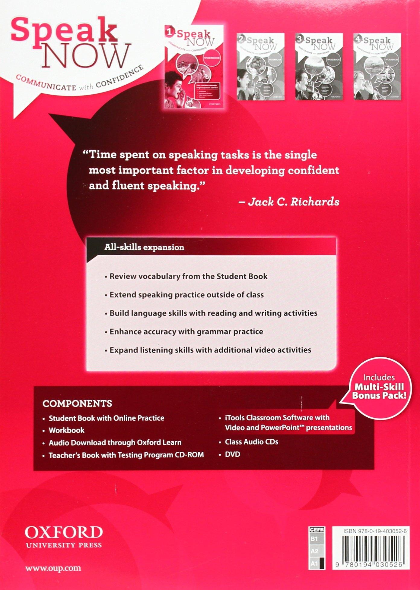 Speak Now 1 Workbook