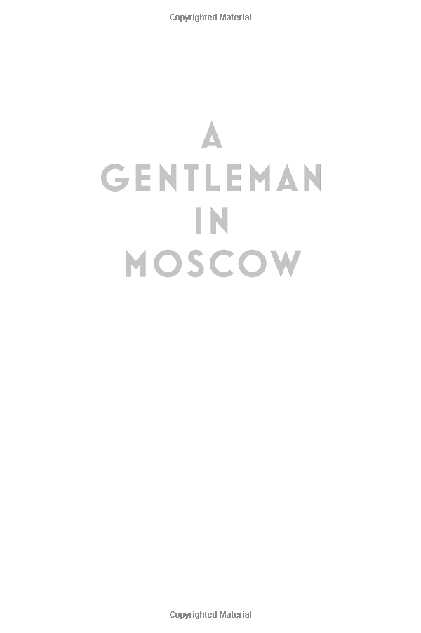 A Gentleman In Moscow