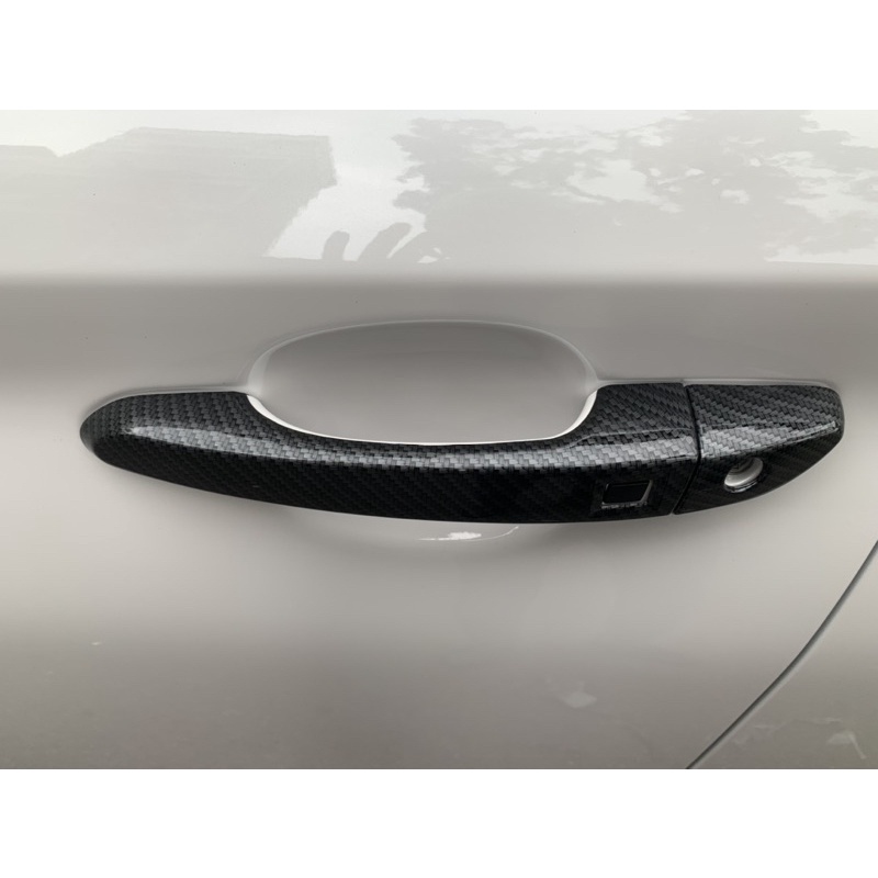 Ốp Tay Cửa + Hõm Cửa Xe Kona 2018 đến 2021 Mẫu Carbon Cao Cấp